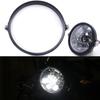 Universal 5.75 Inch Aluminum Round Headlight Housing Headlamp Trim Ring Mount Bracket Motorcycles
