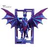 Dark Aesthetic Room Accessories Flying Dragon Bookend, 3D Printed PLA Fantasy Decorative Book Stand, Gothic Style Unique Shelf Decor for Heavy