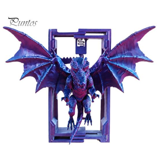 Dark Aesthetic Room Accessories Flying Dragon Bookend, 3D Printed PLA Fantasy Decorative Book Stand, Gothic Style Unique Shelf Decor for Heavy