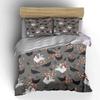 Farmyard Chicken Pattern Bedding Duvet Cover Set  (1*Duvet Cover 2*Pillowcases, without duvet insert)