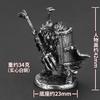 Solid Metal Dwarf  Warrior Metal Soldier Miniature Tabletop Game Piece Car Decor Birthday Gift for Men Collectible Ornament