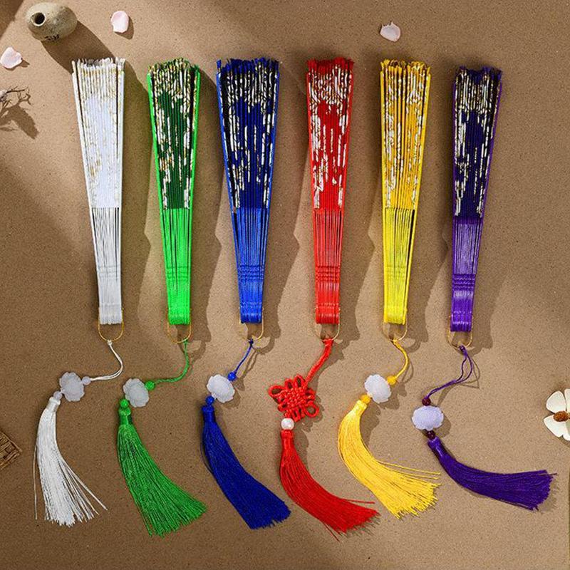 Chinese Style Folding Fan Portable Dance Performance Hand Fan Ancient Cheongsam Photography Props Classical Gift for Ladies