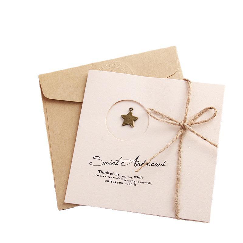 Creative Retro Metal Folding Greeting Cards for Birthdays, Christmas, and DIY Messages