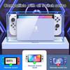Dust Cover with 16 LED Colors Light Base for Nintendo Switch/OLED Acrylic Clear Display Box Anti-Scratch Waterproof Slim Dock