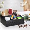 Multipurpose Coffee Organizers with Engraved Designs Portable Accessory for Creating Clean Coffee Bar Environment