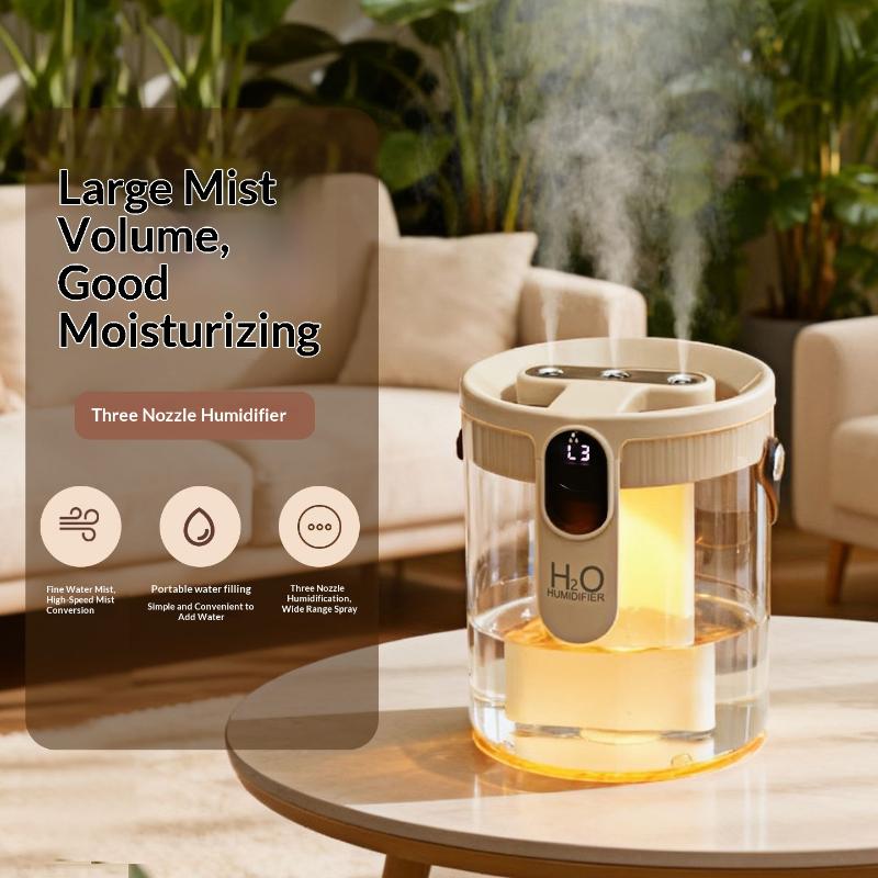 Portable Humidifier Air Freshener for Small Space 2L Large Capacity Perfect for Nightstand Dorm Bedroom Office