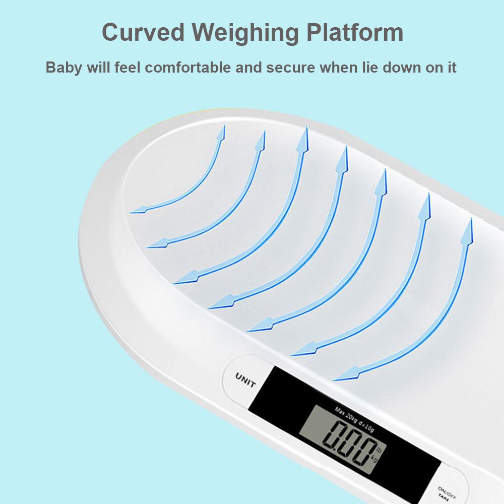 Digital Baby Scale for Weighing Up To 20kg/44lb Infant Scale Newborn Baby Scale LCD Screen Display