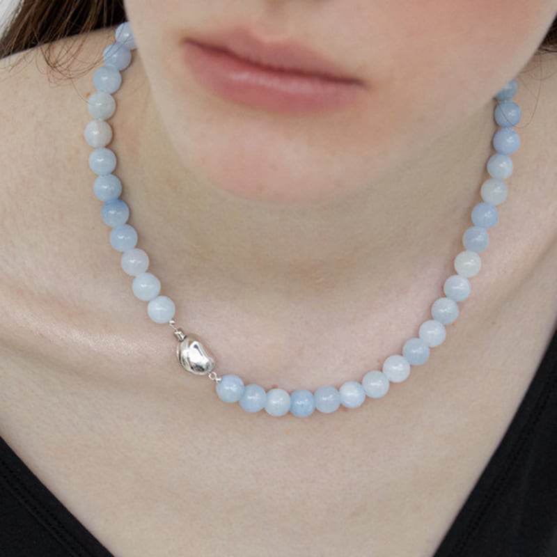 

by hyeres Cloudy bead necklace (Silver) BH7N56762WB420 OS