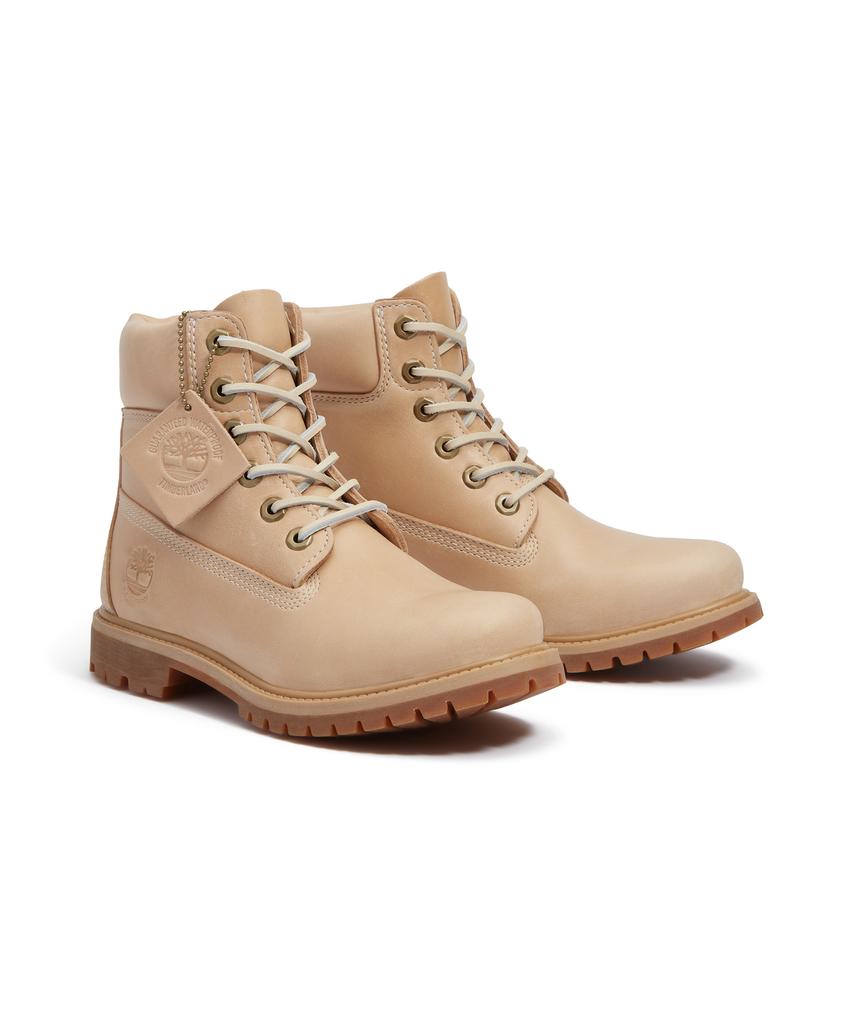 Timberland (Women'S) Premium 6-Inch Lace Waterproof Boots - Medium Beige Full Grain / A2Hr8-En2