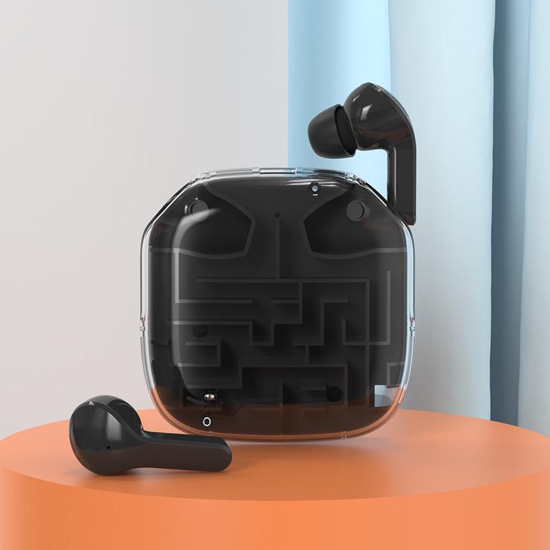 

Maze Puzzle ENC Noise-Cancelling Bluetooth Earbuds: In-Ear, HD Calls, Low Latency Wireless. чорний