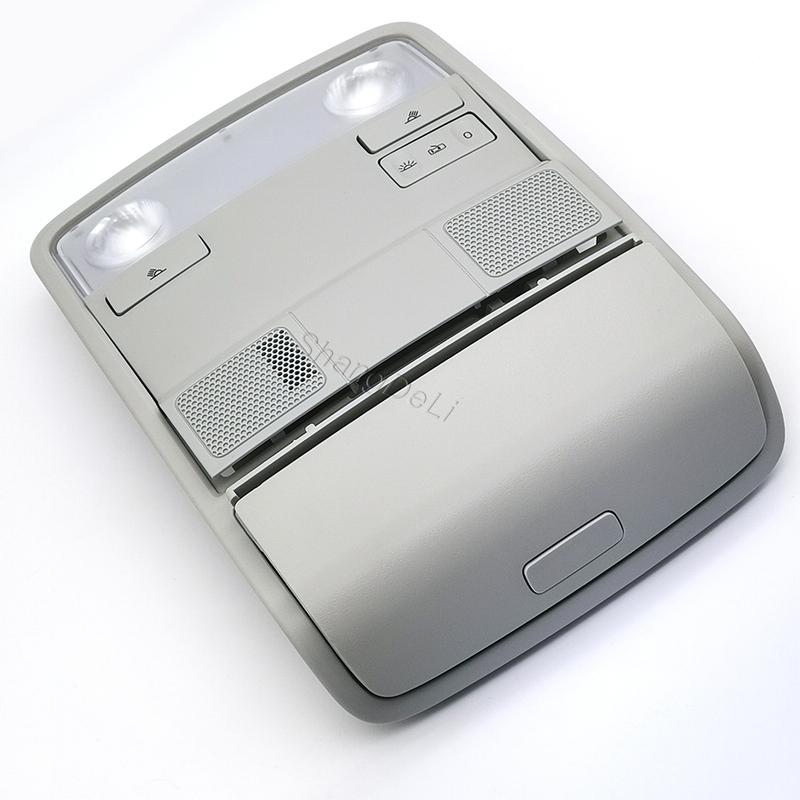 1PC Fit for Golf 5 golf 6 for Passat B6 2006 2007 2008 2009 Gray Car Interior Dome Reading light Roof Ceiling Lamp Glasses Case
