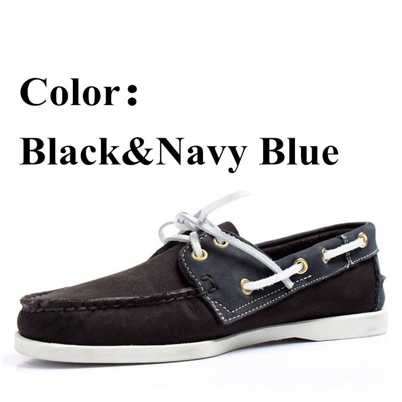 Men Genuine Nubuck Leather Docksides Classic Boat Shoes,Men Designer Sneakers For Hommme Femme Plus Size Loafers Y071