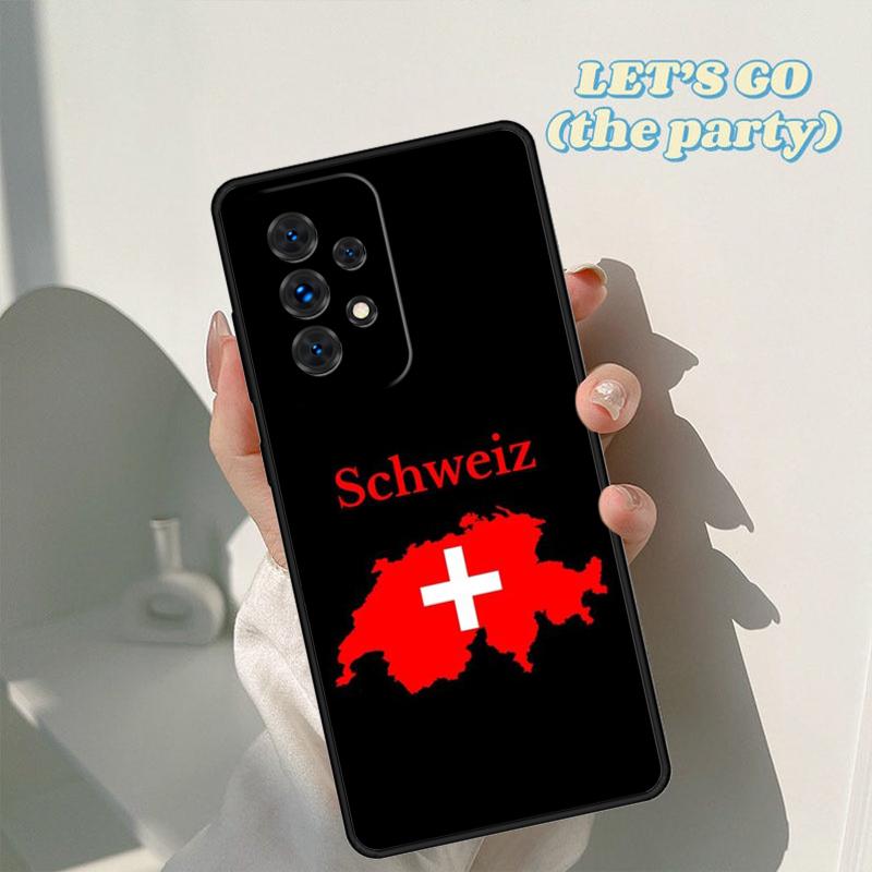 Switzerland Swiss Flag phone case For Samsung Galaxy A42 A31 A40 A51 A71 A32 A80 A91 A52 A72 A73 A20e A21S A50 A70 A11 A12 Cover