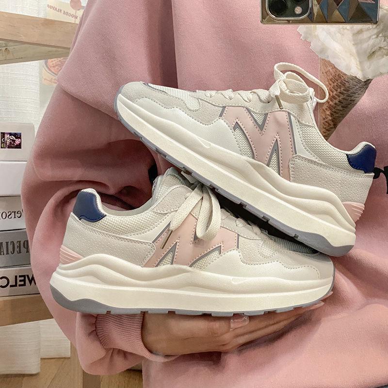Niche Platform Leisure Sports Dad Shoes Women's Ins Tide 2025 New Mesh Breathable Versatile Little White Forrest Gump Shoes