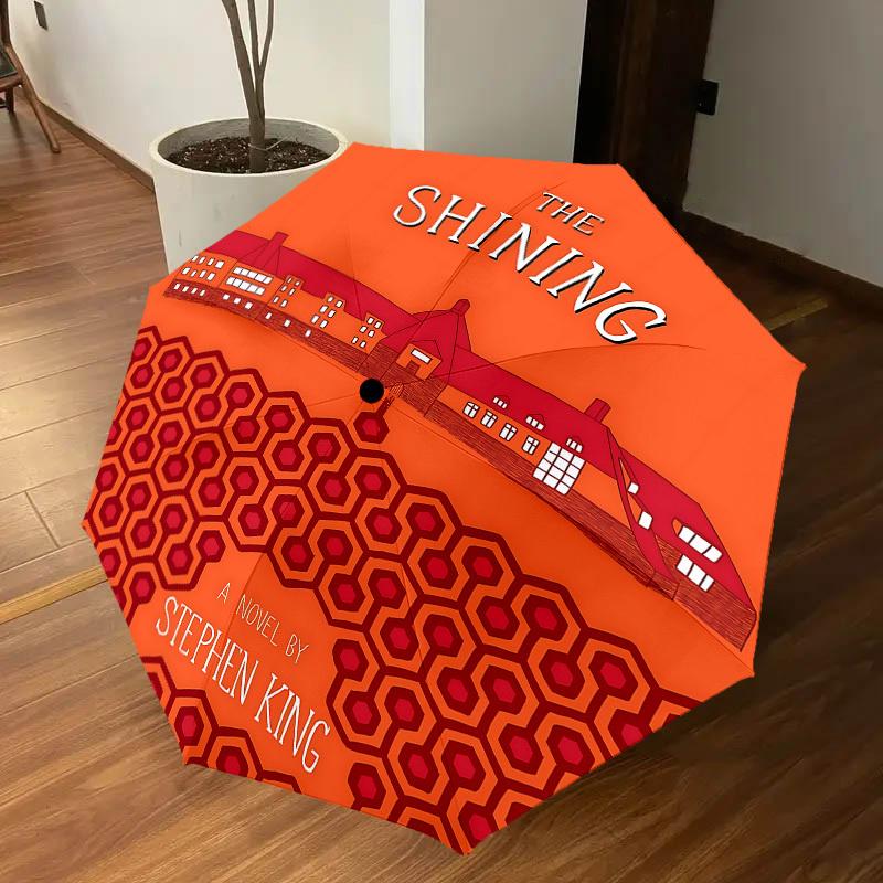 1PC The Shining Stephen King Umbrella-8-Rib Reinforced, Automatic Open, Lightweight & Durable, Cute Fashion Accessory for Outdoor, D2633