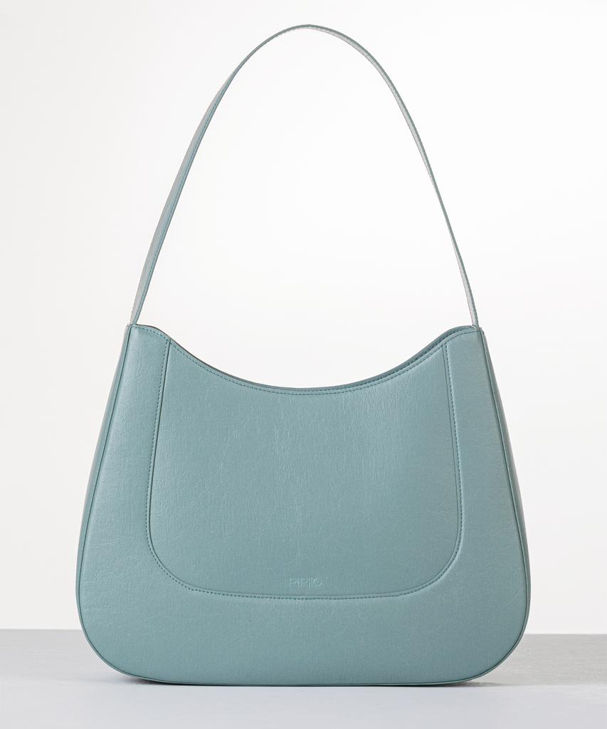 Perito Mali Vegan Hanji Leather Hobo Bag (Blue)