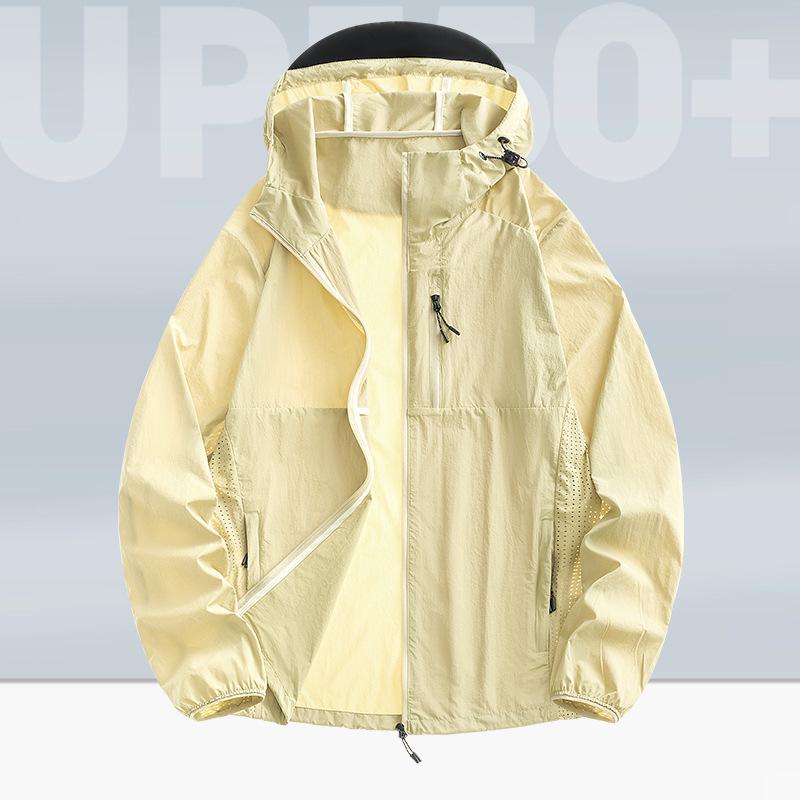 

Унисекс Легкая Летняя Куртка с Капюшоном с Защитой от УФ-лучей 3XL