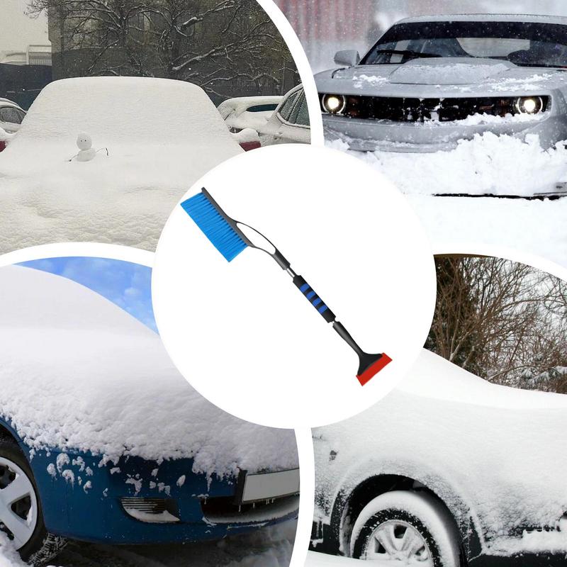 Ice Scrapers & Snow Brushes 25.6 Inch Detachable Snow Brush Ergonomic Frost Removal Tools Snow Removal Brush For Cars Trucks