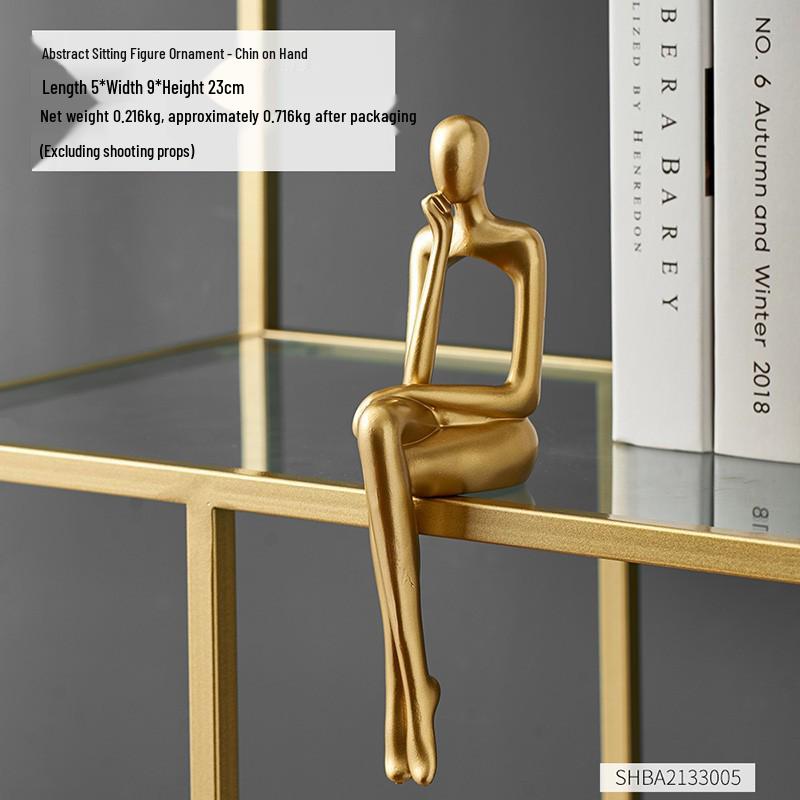 Modern Abstract Art Ornaments for Bookshelf or Living Room Display