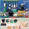 Children's Pretend Play Kitchen Set: Cooking Utensils & Cutting Fruit Toys