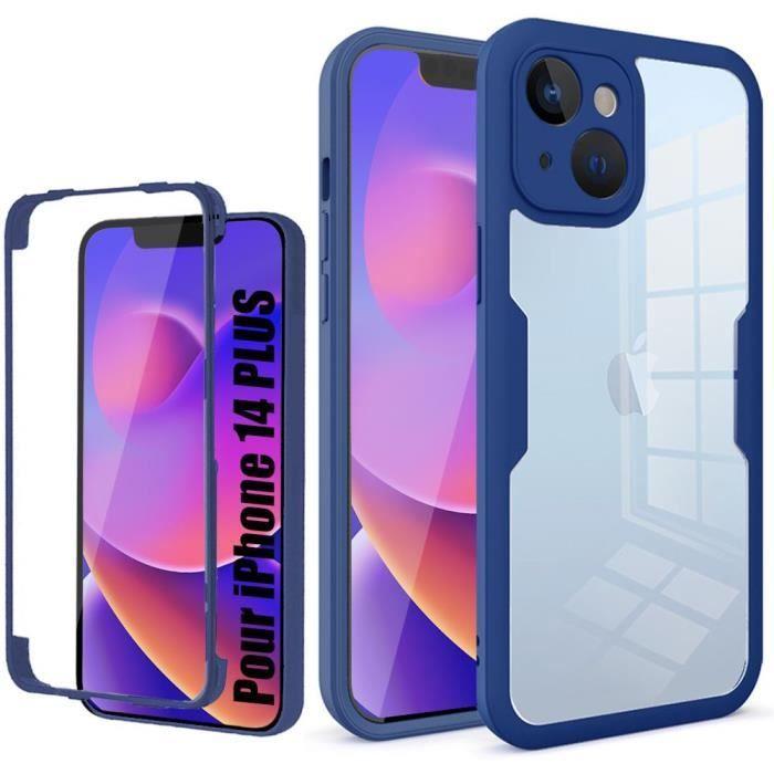 Coque de Protection - PROSHOP - pour iPhone 14 Plus - Hybride Souple Rigide - Antichoc - Bleu