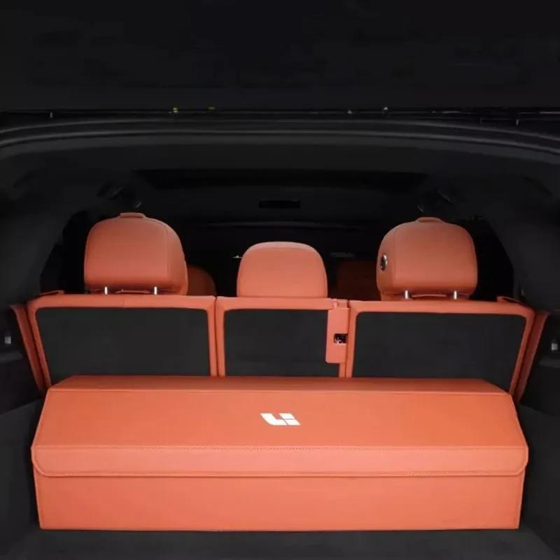 Organizador Dobrável para Porta-Malas de Carro para LiXiang ONE L6 L7 L8 L9 MEGA - Acessórios para Carro Caixa de Armazenamento Interna para Porta-Malas, Organizador de Gadgets para Carro