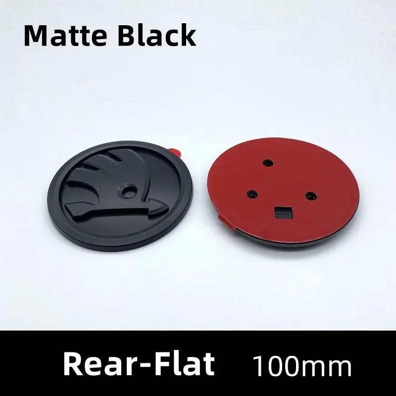 2025 Neu 100mm ABS Auto Frontemblem Heckklappenabzeichen Aufkleber für Skoda Fabia 1 2 A7 Octavia RS Superb Rapid Yeti Karoq Auto Zubehör