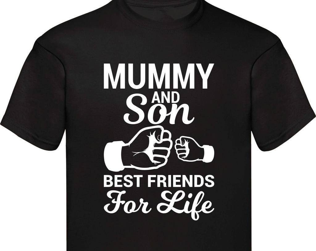 Mummy And Son T-Shirt, Mummy And Son Best Friends For Life Gift For Mommy Mom Grandma, Mother's Day Gift Family Presents Xmas Gift Tee Tops