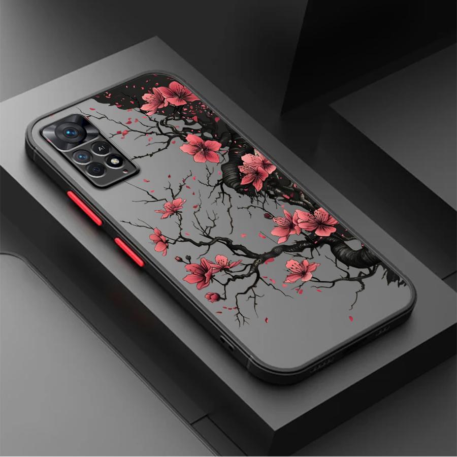 Case for Xiaomi Redmi Note 14 A4 13C 9S 14C 11 12 13 Pro Plus 10 Funda Back Phone Cover Creative Flower Art