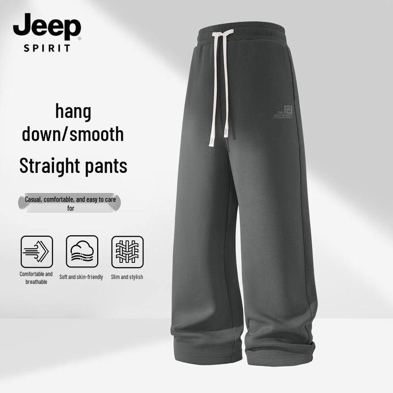 Jeep Spirit Men's 2025 Autumn Casual Straight-Leg Pants