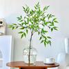 Lifelike Artificial Flower Arrangement - Potted Green Plants for Indoor Decoration in Living or Dining Rooms.