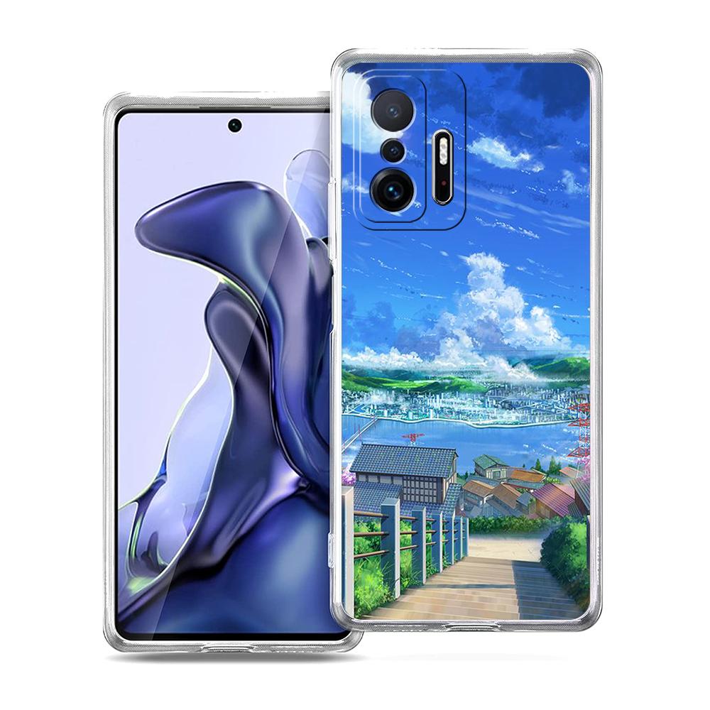 Anime Landscape Phone Case For Xiaomi 14 13 12 Lite Mi 11 Ultra 11X 13T 12T 11T For Poco X5 X4 X3 NFC F5 F4 M4 Pro 5G Cover