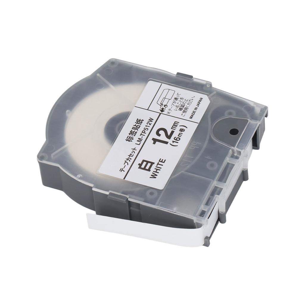 Label Tape 12mm 16m PET Material Abrasion Resistant Label Maker Tape with for LM 550A
