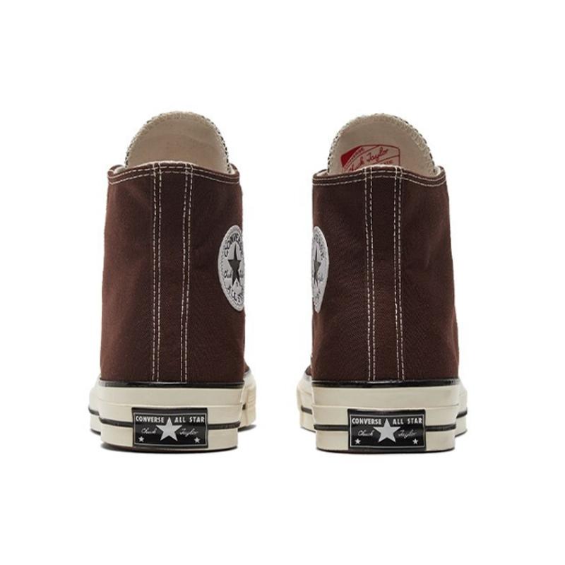 Converse 1970s Chuck Taylor All Star Comfortable and Versatile High-Top Canvas Shoes Unisex Coffee Color