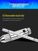 Adjustable Tap Wrench Set - Manual Tapping Tool with Extended Chuck