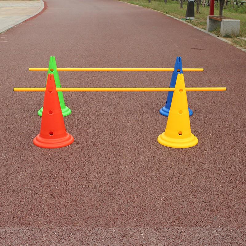 Square Hurdle and Cone Set: Multi-Sport Training Equipment with Marker Poles