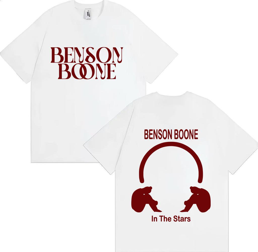 2025 American Heart T-Shirt Benson Boone Hochwertiges Gemustertes Kurzarm Gothic Sommer Print 100% Reine Baumwolle T-Shirt