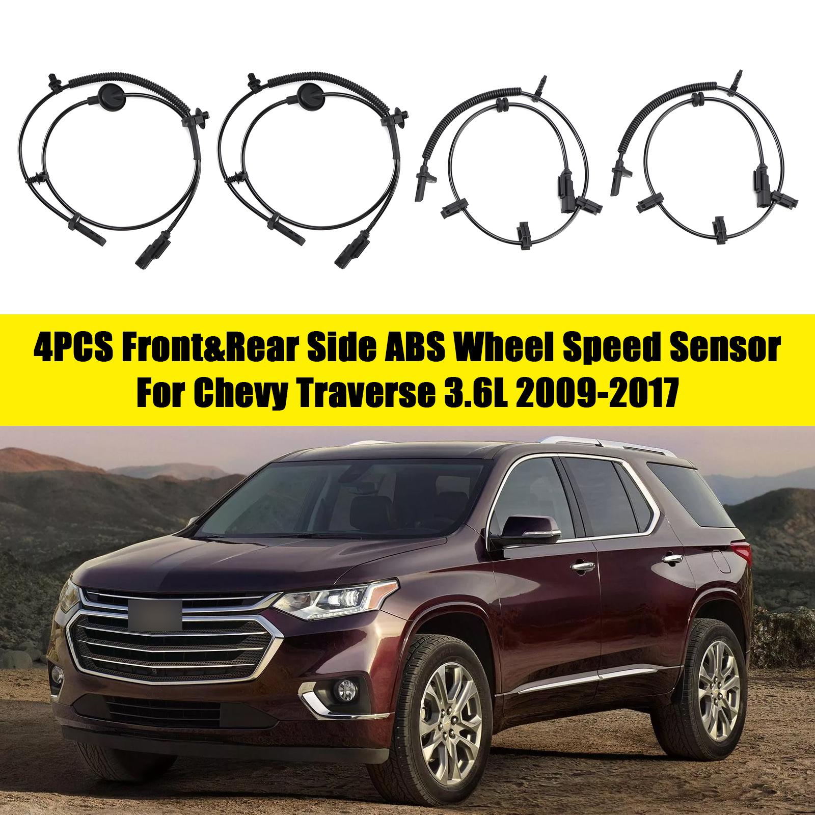 

4PCS Front&Rear Side ABS Wheel Speed Sensor For Chevy Traverse 3.6L 2009-2017