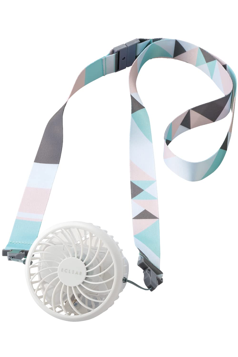

ELECOM USB Fan Mini with Strap Mineral White [2023 Model] Hands-Free FAN-U235WH
