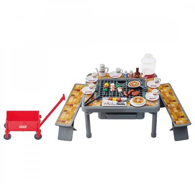 TAKARA TOMY Licca-chan Mokumoku Sizzling Lively Barbecue [Nagroda Doskonałości w Kategorii Zabawek Kompatybilnych Japan Toy Award 2021] Zabawka do Zabawy w Przebieranki Wiek 3 i