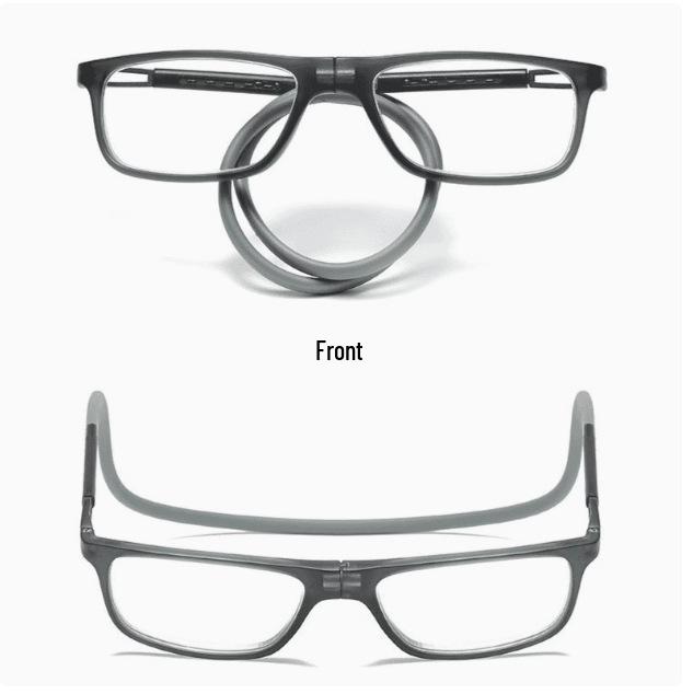 Ultra-Light Neck-Hanging Magnetic Reading Glasses: Anti-Lost, Fashionable Single-Vision Eyewear for Elderly