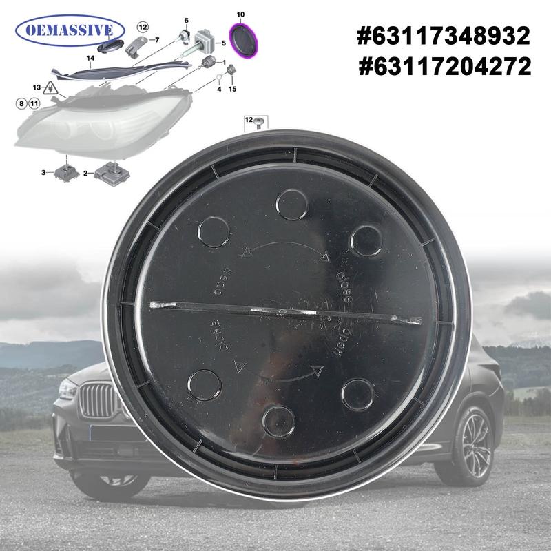 63117348932 Задняя крышка-заглушка фары ближнего света Для BMW 1 серии 5 серии X5 X6 Mercedes-Benz CLK CLS E-класса Надежная посадка Защита