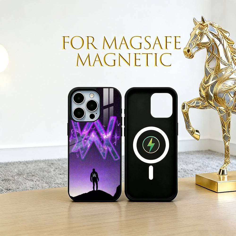 alan walker Phone Case For iPhone17,16,15,14,13,12,11 Plus,Pro Magnetic For Magsafe Wireless Charging