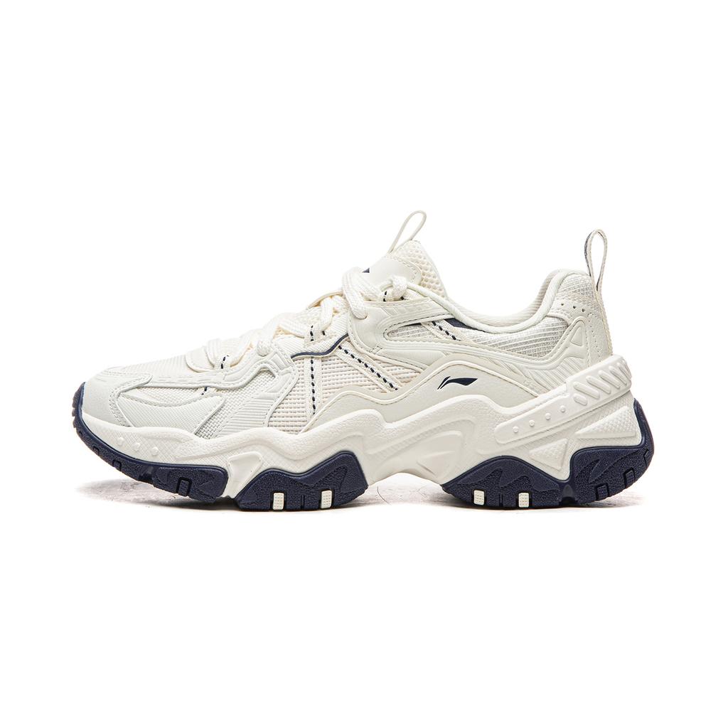 Li Ning Brown Sugar Low top Casual Shoes Women's Champagne White AGCW098-5
