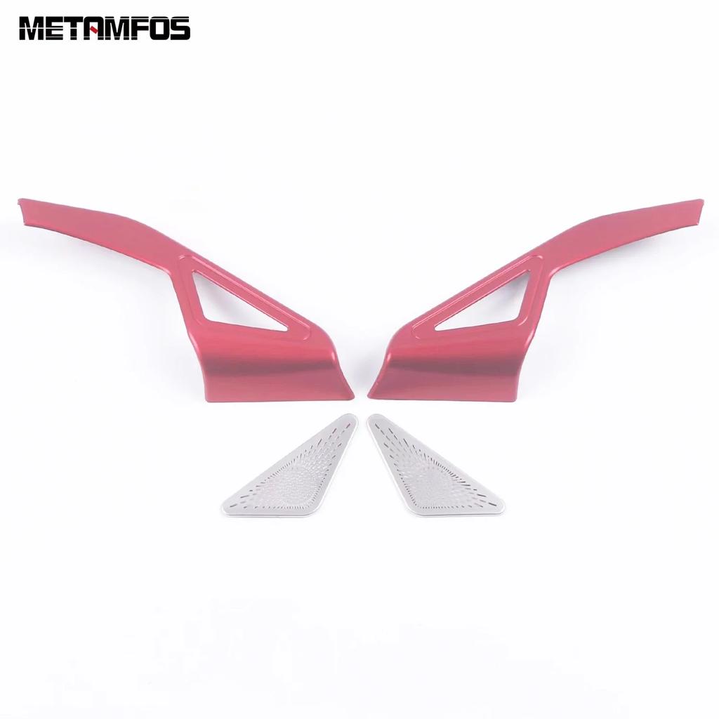 For Honda Civic 11th - 2024 2025 Carbon Fiber Front Window A Pillar Stereo Speaker Audio Speaker Cover Trim Accessories