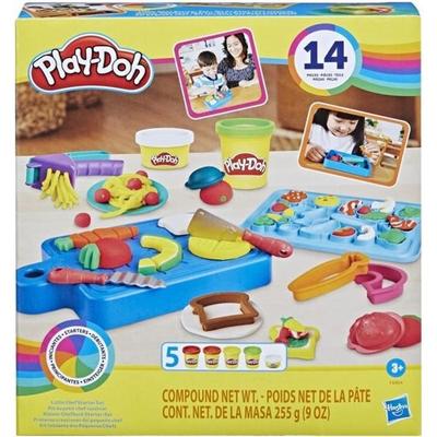 PLAY-DOH Little Chef Kit, Modeling Clay, 14 Kitchen Accessories, Preschool Toys, Playdoh Kitchens
