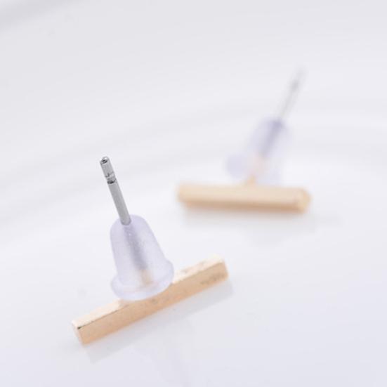 Women Men Fashion T Bar Alloy Ear Stud Earrings Party Jewelry Birthday Gift