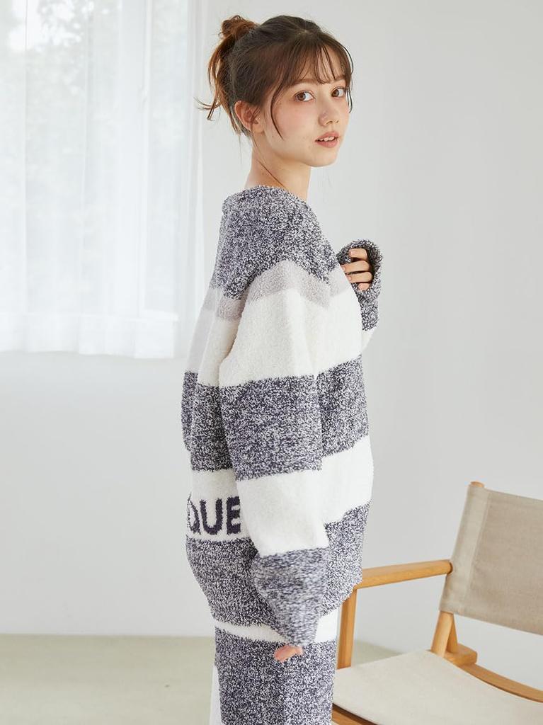 Gelato Pique Powder Melange Border Pullover PWNT245038PNKF