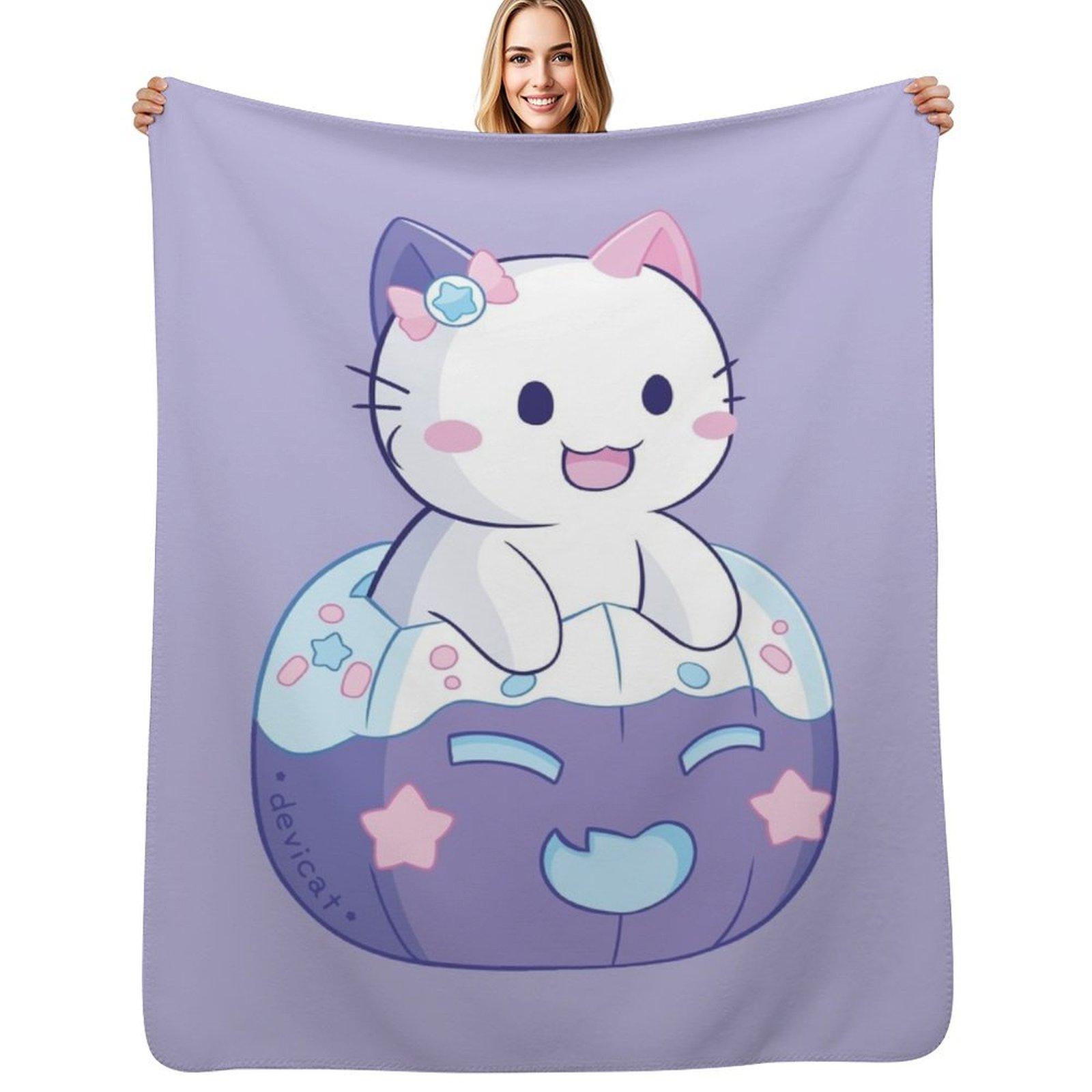 

CandiCat Pumpkin 2021 Throw Blanket Soft Cozy Blanket for Pet Kids Adults 102x76cm(40x30in)