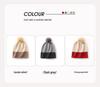Women's High-End Cashmere Knit Pom-Pom Hat - 2025 Autumn/Winter Collection